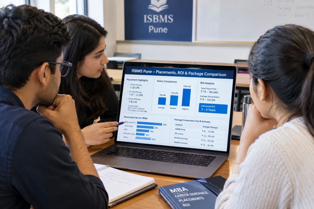 ISBMS Pune placements ROI and package comparison